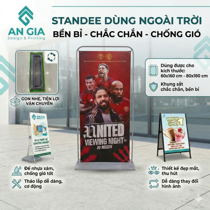 Báo Giá Khung Standee Ngoài Trời